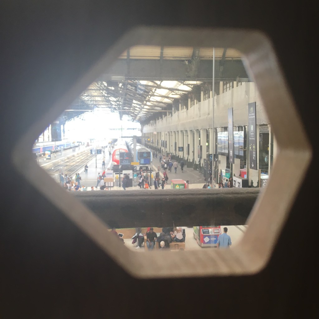 Gare de Lyon, Paris, from the bar of Le Train Bleu restaurant